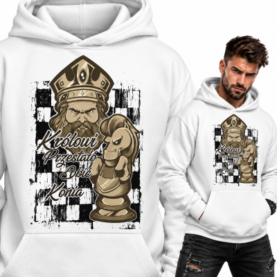 BLUZA Z KAPTUREM KRÓLOWI POZOSTAŁO